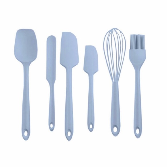 NWT, Kaluns Silicone Kitchen 6PC Spatula Set, Baby Blue - Picture 2 of 4